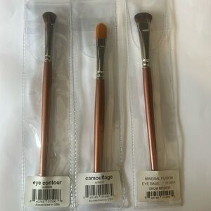 Mineral Fusion Brush Bundle - Eye Contour, Eye Base & Camouflage NEW IN PKG